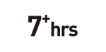 Logo - 7+ hours battery