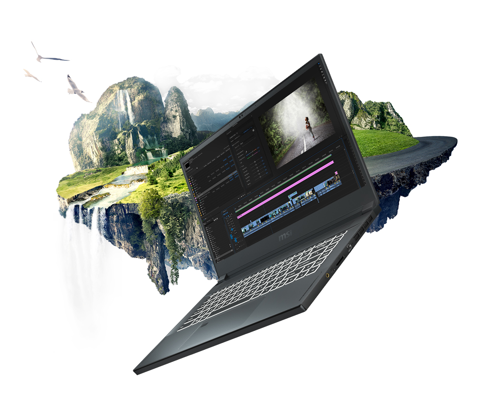 Angled to left. A 3D editing software's user interface on screen.