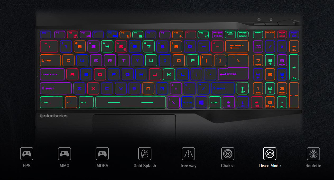 PER-KEY RGB GAMING KEYBOARD BY STEELSERIES TAILOR YOUR KEYBOARD