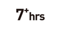 UP TO 7 HOURS+ BATTERY LIFE