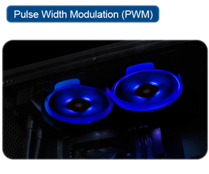 120mm PWM Case Fan Blue LED Advanced Hydraulic Bearing