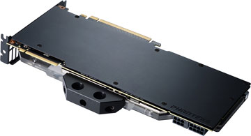 Black Phanteks Glacier Backplate Angled Down to the Left