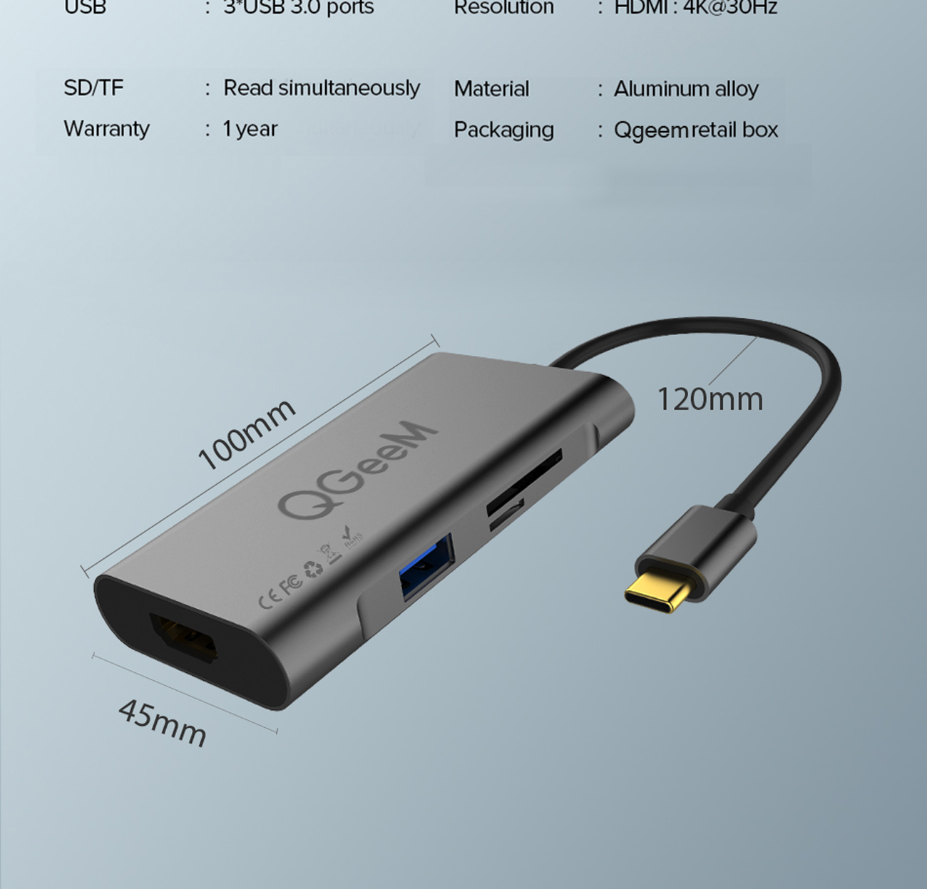 USB C Hub HDMI Adapter