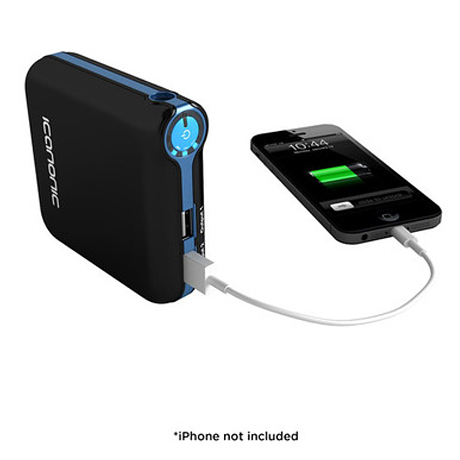 ICanonic Black Blue 12000 MAh Universal Rechargable Power Pack ICR