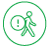 Icon of a walking man