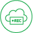 Icon of a cloud with texts reading as “REC”