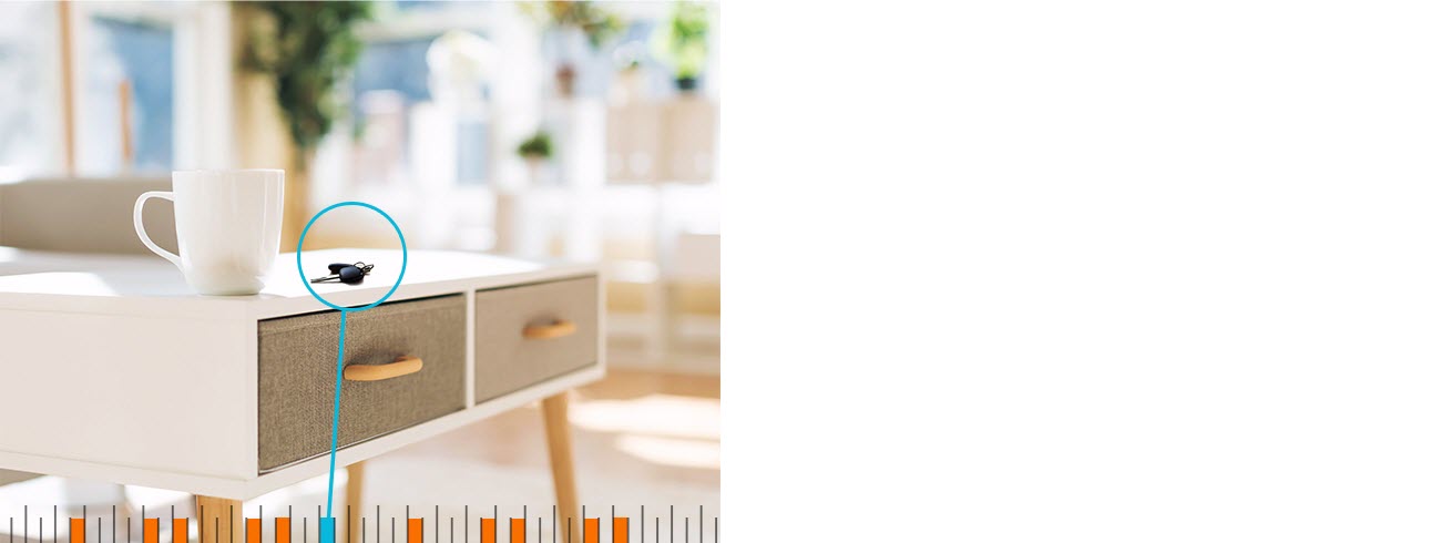 Keys on a Pullout-Drawer Countertop