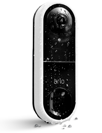 Product Image with water drops. Weather Resistant.