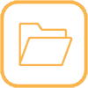 a yellow hard drive icon