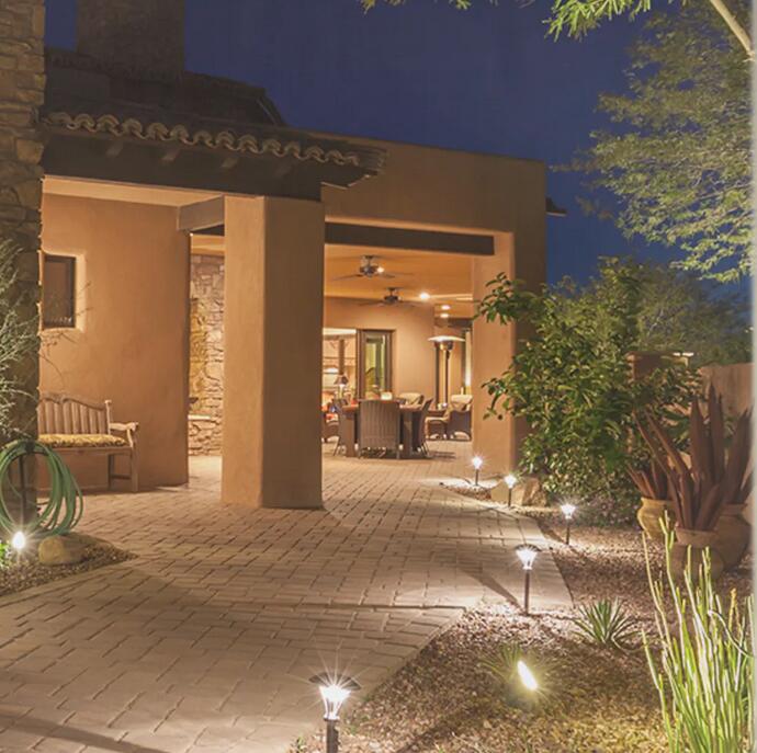 Lights controlled in the yard.