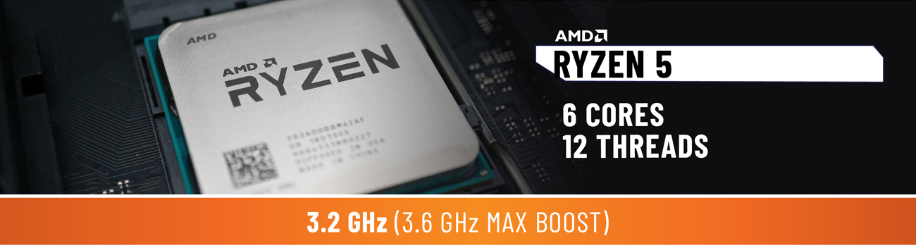 ABS Rogue SE Gaming Desktop PC AMD RYZEN 5 close up