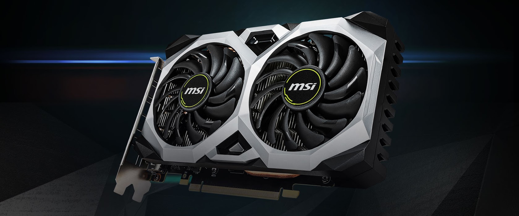 The GeForce® GTX 1660 VGA as background