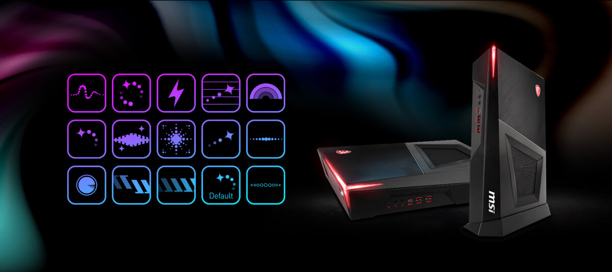 15 lighting modes. Customized Trident 3 with Mystic Light.