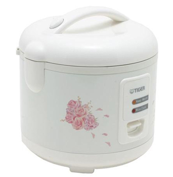 Tiger Jaz A18u Electric Rice Cooker And Warmer With Steam Basket White