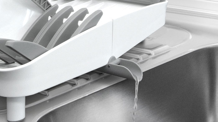 detail of the draining spout