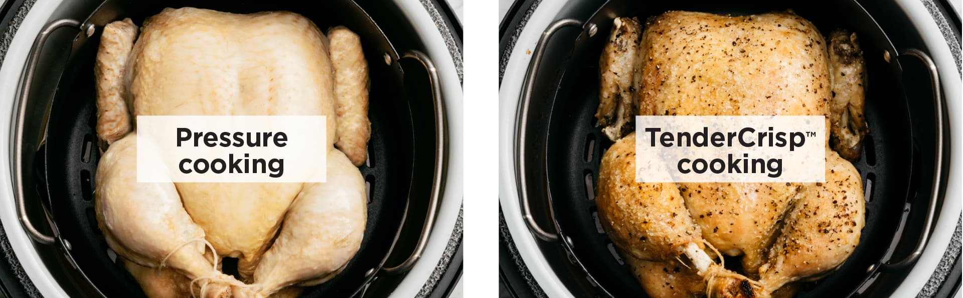 an illustration of pressure cooking and TenderCrisp cooking