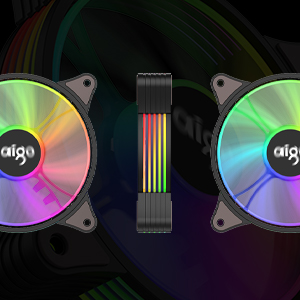 aigo AR12 Computer Case Fan ARGB ARUA SYNC 3Pin 120mm Cooling Fans PC Fan
