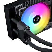 aigo AT360 water cooling system cpu liquid cooler AIO All-In-One radiator 120mm ARGB AURA SYNC