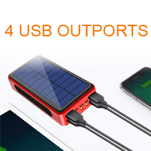 Solar Power Bank 4 USB OUTPORTS