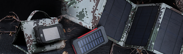 TOLLCUUDDA USB Solar Panel, 15W Solar Charger
