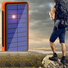 Solar Charger 30000mAh Solar Power Bank External Battery