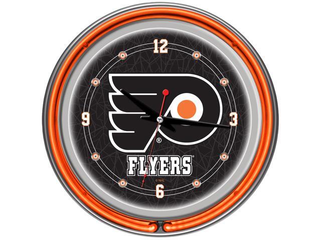 NHL Philadelphia Flyers Neon Clock - 14 inch Diameter