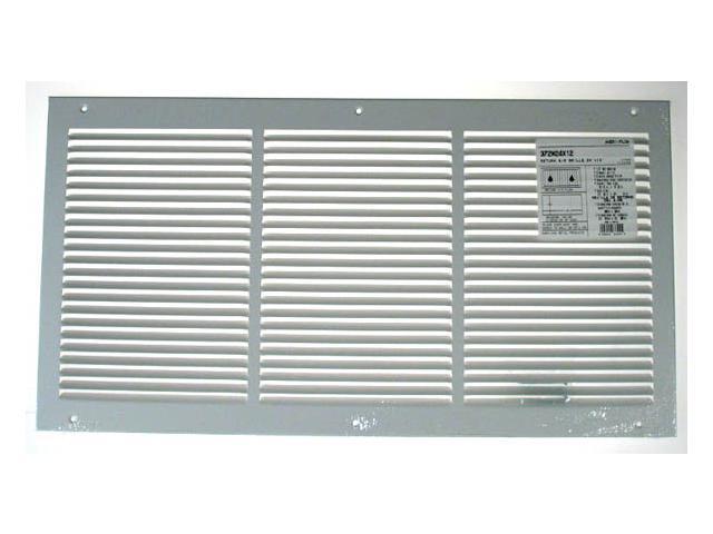American Metal Products 372W24X12 24" X 12" White Return Air Grille 1/2" Bar Spacing