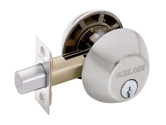 Schlage B62NV619 Satin Nickel Double Cylinder Deadbolt