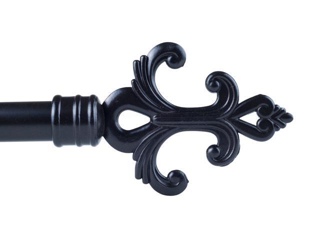Trademark Fleur Curtain Rod 3/4 inch - Rubbed bronze