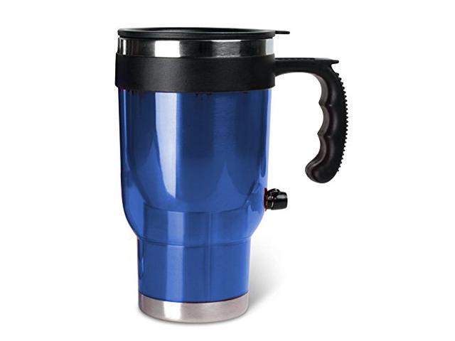 Heated Auto Travel Mug Set with 12 Volt DC Power - Blue
