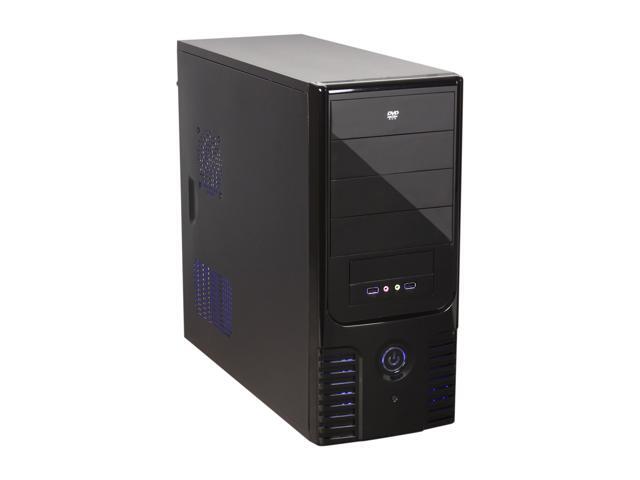 LOGISYS Computer CS305BK Black Steel ATX Mid Tower Enhanced SOHO Computer Case 480W Power Supply