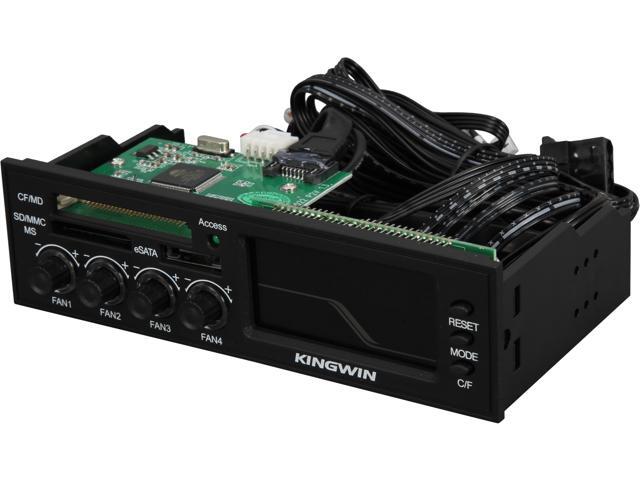 KINGWIN FPX-003 Multi-Function LCD Fan Controller Panel Black