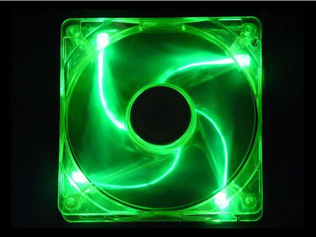 APEVIA CF12SL-UGN 120mm Green LED Case Cooling Fan