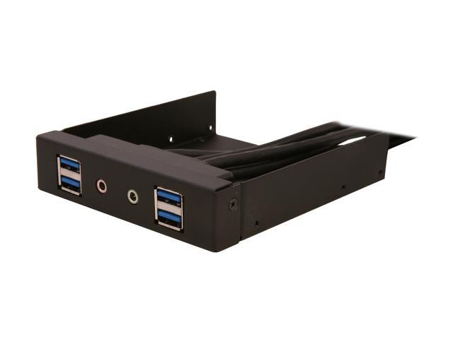 SILVERSTONE SST-FP32B-E Front 4 x USB3.0 Port and HD Audio Ports (Black)