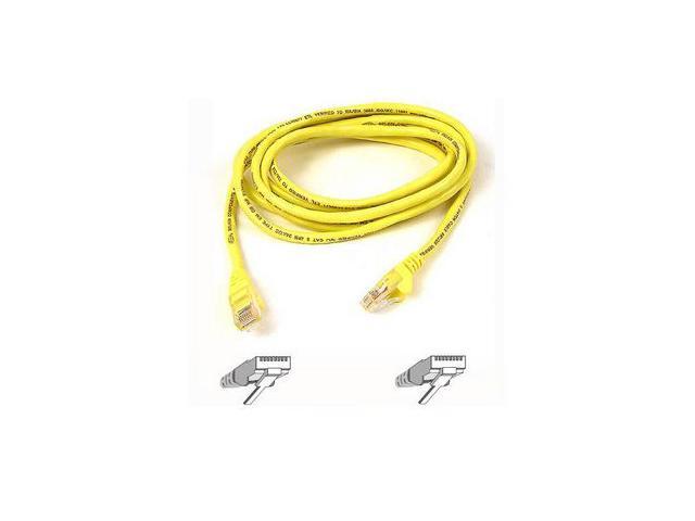 BELKIN A3L791-07-YLW 7 ft. Cat 5E Yellow RJ45 Patch Cable