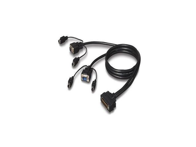 BELKIN 10 ft. OmniView ENTERPRISE Series Dual-Port KVM Cable, PS/2 F1D9400-10