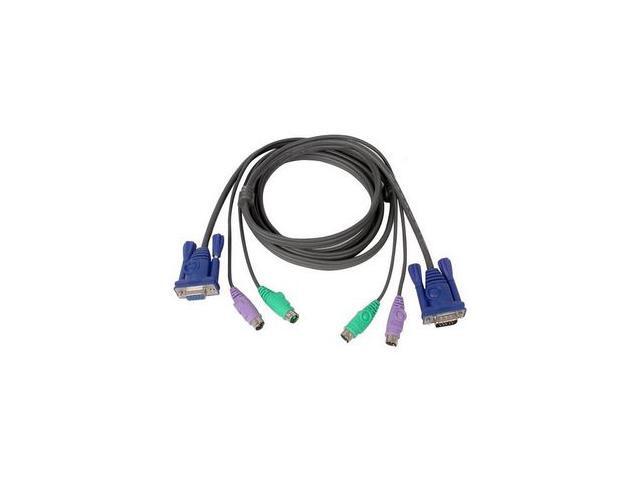 IOGEAR 6 ft. All-In-One Micro-Lite Bonded KVM Cable G2L5002P