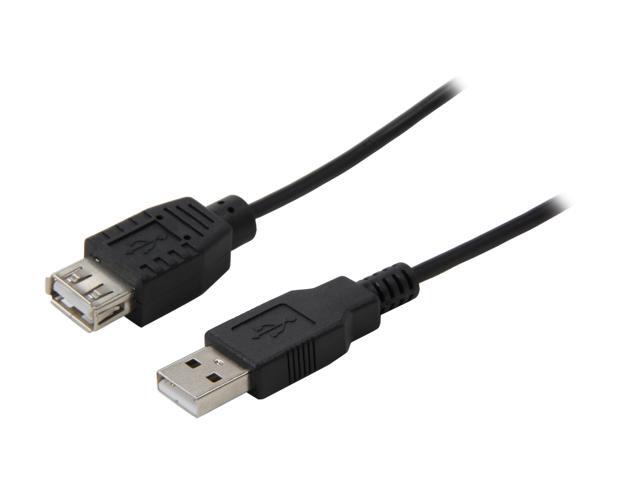 Coboc 6 ft. USB 2.0 A Male to A Female Extension Cable (Black)