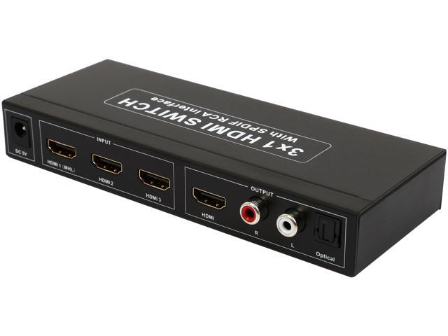 Coboc HM-SW-4KUP-3X1A 3 in 1 out Amplified HDMI® Switcher