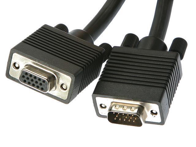 Rosewill RC-25-VG-MF-BK – 25-Foot VGA / SVGA Male to Female Coaxial Cable with Dual Ferrites Cores