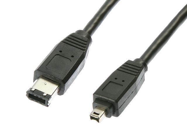 Rosewill RC-6-1394-6M-4M-BK – 6-Foot IEEE 1394 6-Pin Male to 4-Pin Male FireWire Cable