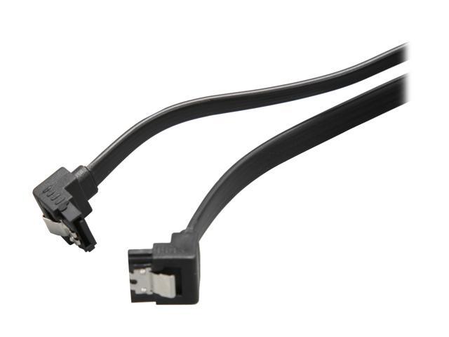 Rosewill RCAB-11033 36" SATA III Black Flat Cable w/ Locking Latch Supports 6 Gbps, 3 Gbps, and 1.5 Gbps transfer rate