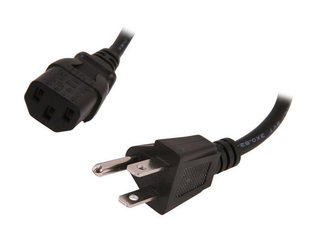 Rosewill RCDV-12001 - 6-Foot Universal 3-Prong AC Power Cord - Male to Female
