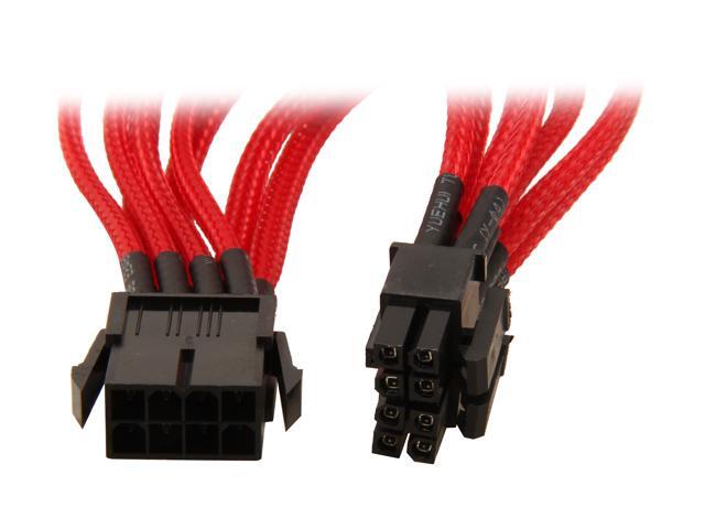 Rosewill RCDV-12007 9.84" Single Sleeved 8 Pin Motherboard Power Extension Cable