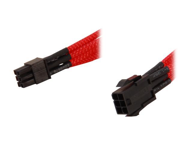 Rosewill RCDV-12009 - 9.84" Single Sleeved 6-Pin VGA Extension Cable - Male to Female
