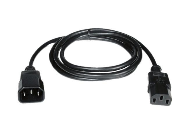 Tripp Lite Model P004-006 6 ft. AC Power Extension Cord, IEC-320-C14 to IEC-320-C13