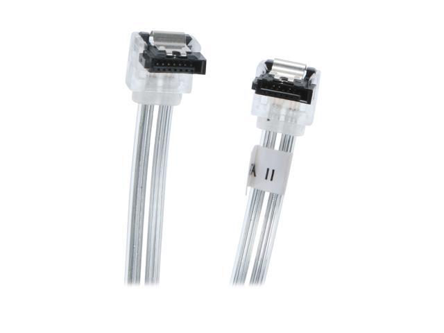 OKGEAR GC24ATASM22 24" SATA II cable with metal latch,Silver