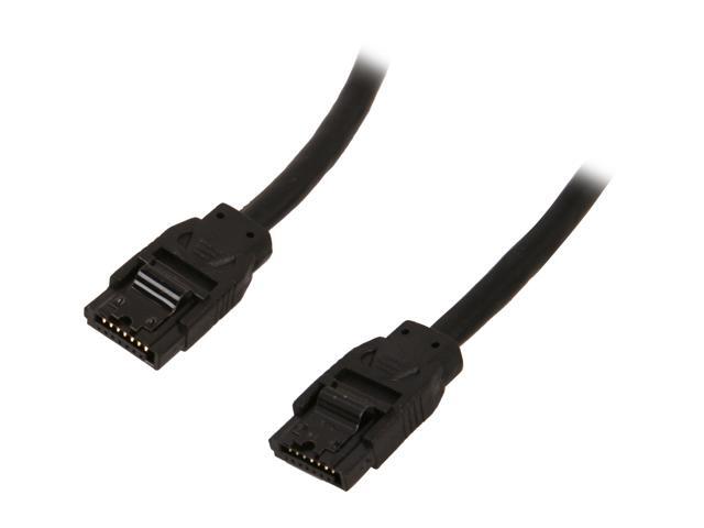 OKGEAR OK4342 70cm SATA 6Gbps round cable, straight to straight, black color