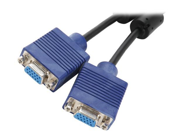 SYBA CL-CAB32001 4.75" 1x VGA to 2x VGA Cable - OEM