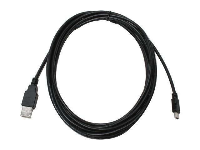 Link Depot USB-10-AMB 10 ft. Black USB 2.0 cable A/Male to Mini B male